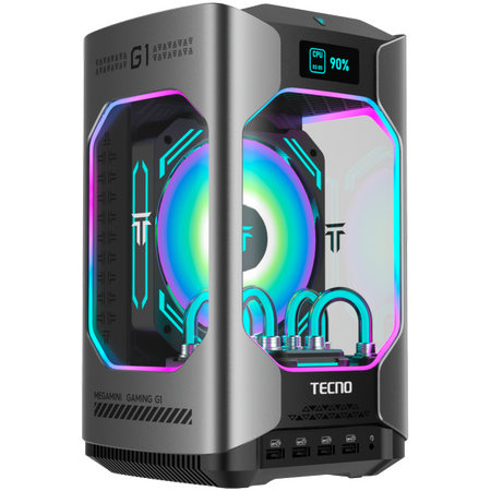 Desktop PC Gaming Tecno MMG1I932BL1TB G1 Intel i9-13900H DDR5 32GB SSD 1TB RTX4060 8GB Water Cooling WiFi 6 BT 5.2 Windows 11 Home Gri