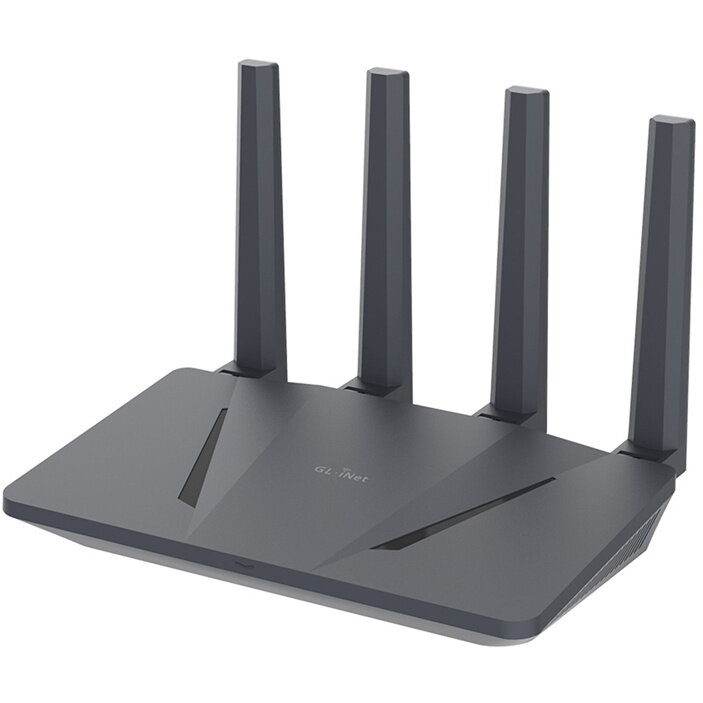 Router wireless GL.iNet GL-AX1800 WiFi 6 Black — imaginea 2