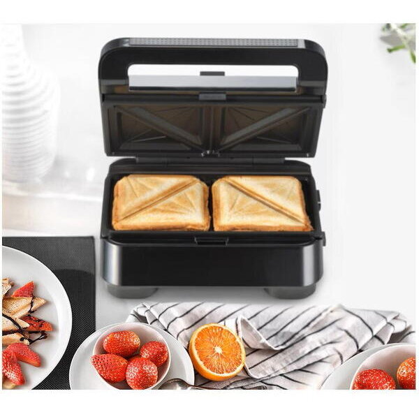Sandwich-Maker Braun SM5000 800W 1 Set Plăci Detasabile Înveliș Antiaderent Premium Negru — imaginea 6
