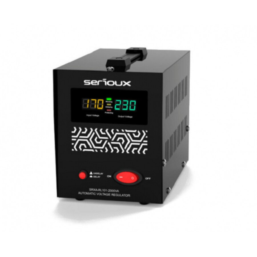 Stabilizator De Tensiune Serioux AVR RELAY 101-2000VA Negru
