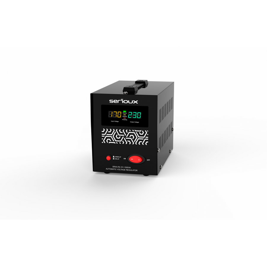 Stabilizator De Tensiune Serioux AVR RELAY 101-1500VA Negru