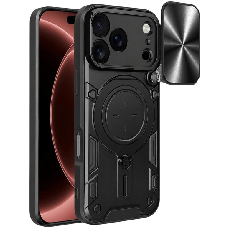 Husa Techsuit pentru Apple iPhone 18 Pro Max / 17 Pro Max Neagră