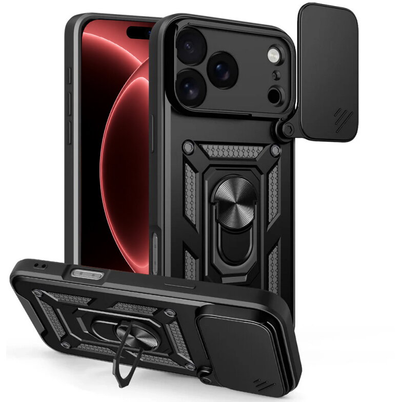 Husa Techsuit pentru Apple iPhone 18 Pro Max / 17 Pro Max Neagră