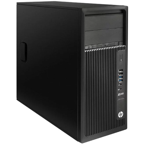 Workstation HP Refurbished Z240 Tower, Intel Core i7-6700T 2.80 - 3.60GHz, 16GB DDR4, 256GB SSD, DVD-RW, Intel HD Graphics 530 + Windows 10 Pro