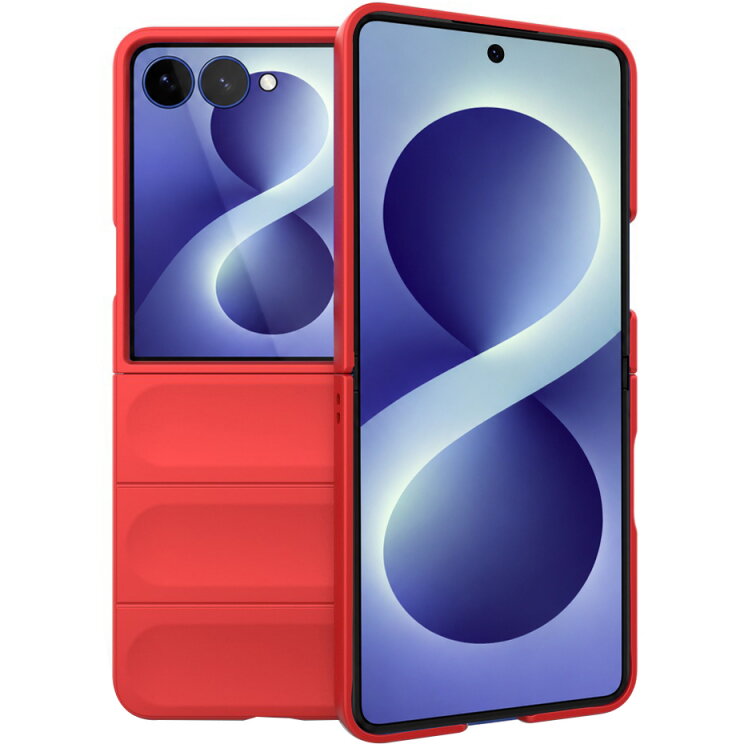 Husa Techsuit pentru Samsung Galaxy Z Flip8 F776 Roșie