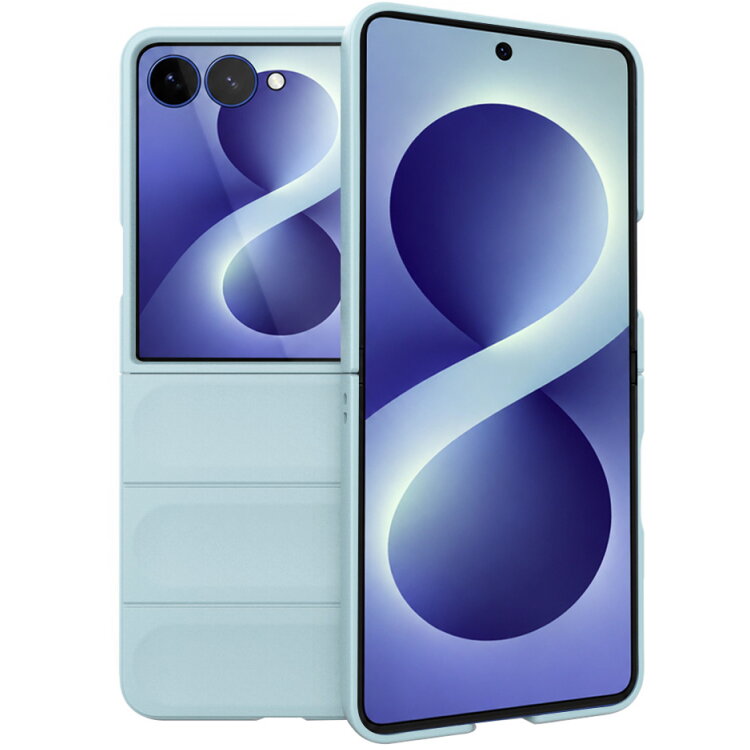 Husa Techsuit pentru Samsung Galaxy Z Flip8 F776 Bleu