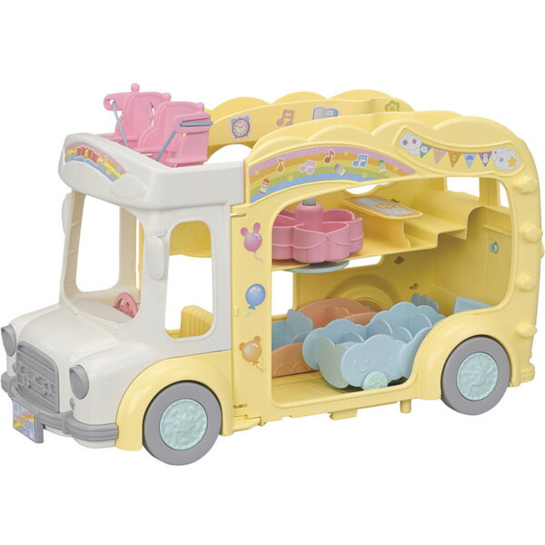 Autobuz de Grădiniță Epoch Sylvanian Families Adventure Rainbow +36luni Multicolor