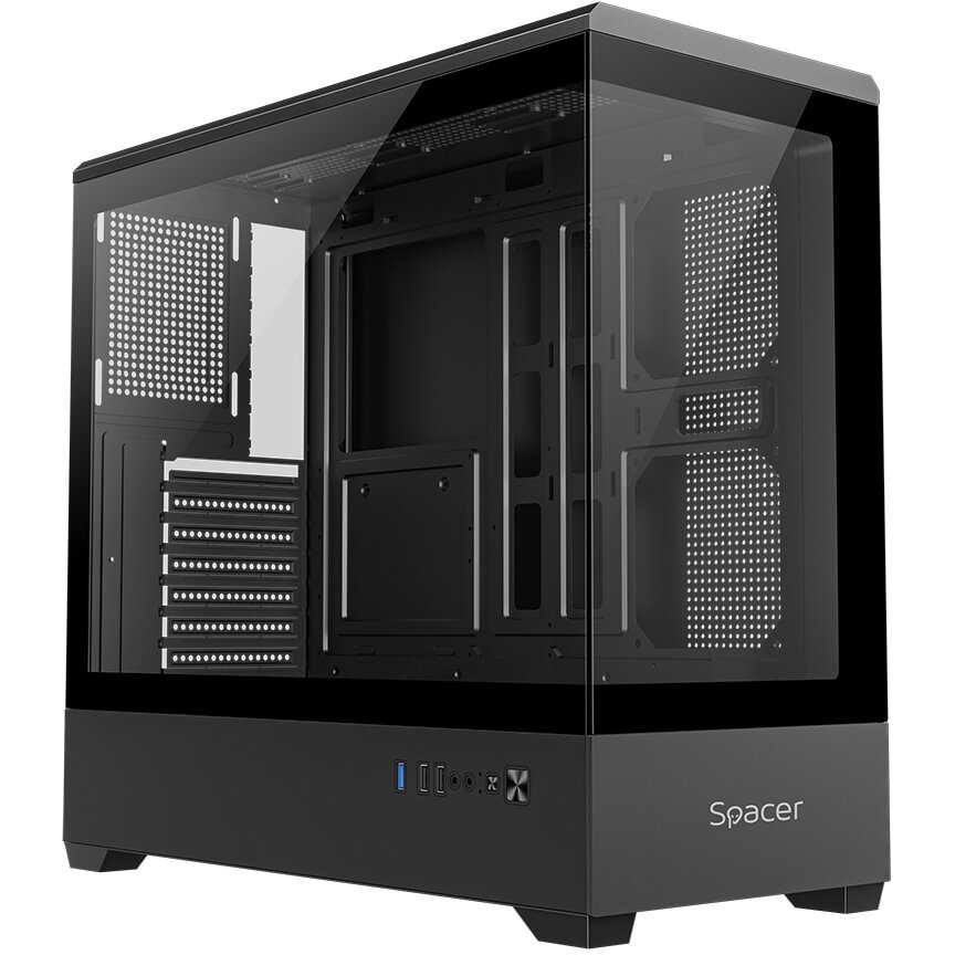 Carcasa Spacer NAUTILUS ATX MidTower Negru
