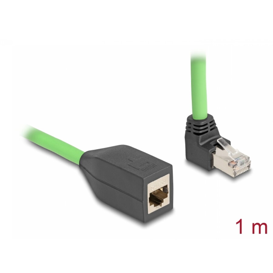 Cablu Prelungitor de Rețea Delock S/FTP Cat 6A 1m Verde