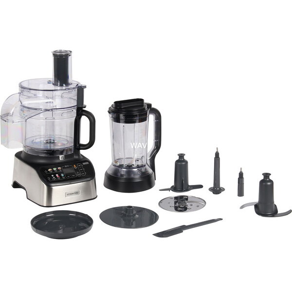 Robot de Bucătărie Kenwood MultiPro OneTouch Compact 1000W Cantar Integrat Blender Argintiu/Negru