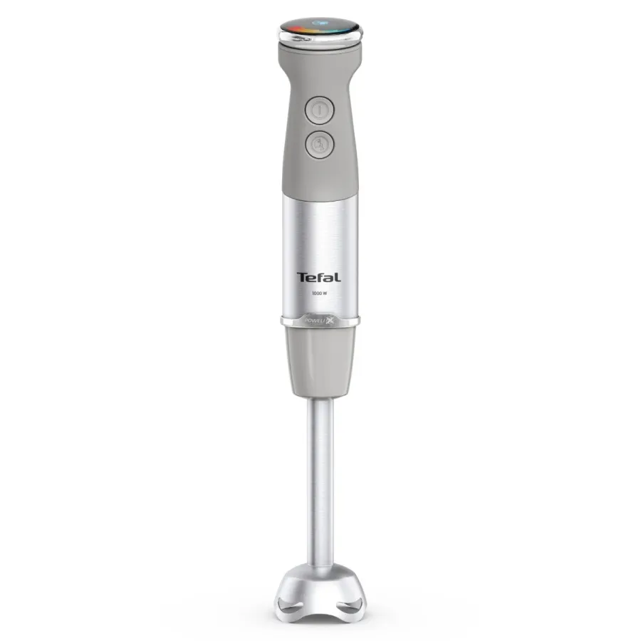 Blender Vertical Tefal Quickchef+ HB673B30 20 Viteze Funcție Turbo Tocător 0.5L Pahar Gradat 0.8L Tel Lame Powelix Picior Inox Putere 1000W Gri/Argintiu — imaginea 2