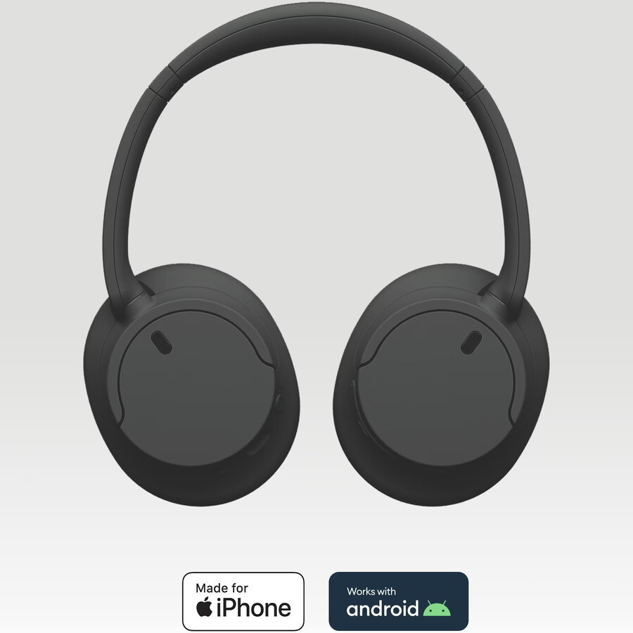 Căști Sony WH-CH720NB Noise Cancelling Wireless Bluetooth Multipoint connection Microfon Quick Charge Autonomie 35 ore Negru — imaginea 3