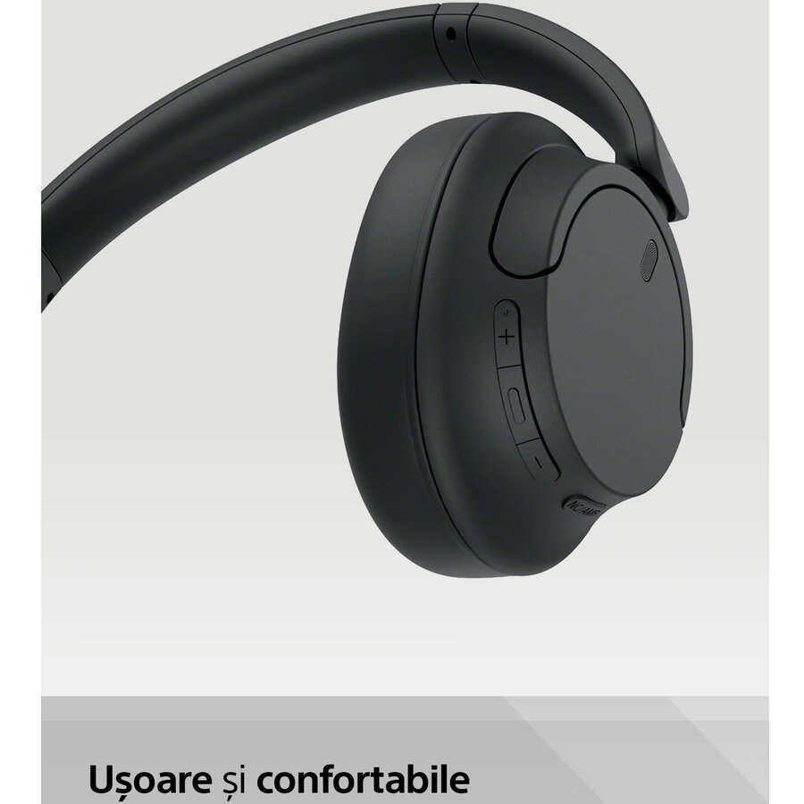 Căști Sony WH-CH720NB Noise Cancelling Wireless Bluetooth Multipoint connection Microfon Quick Charge Autonomie 35 ore Negru — imaginea 5