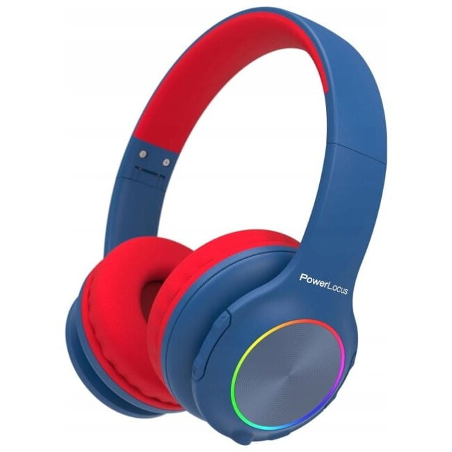 Căști PowerLocus PLED Wireless Bluetooth Albastru