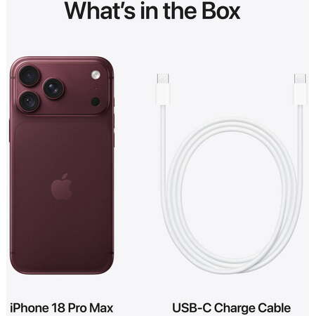 Telefon mobil Apple iPhone 18 Pro Max 512GB Dual Sim 5G Burgundy