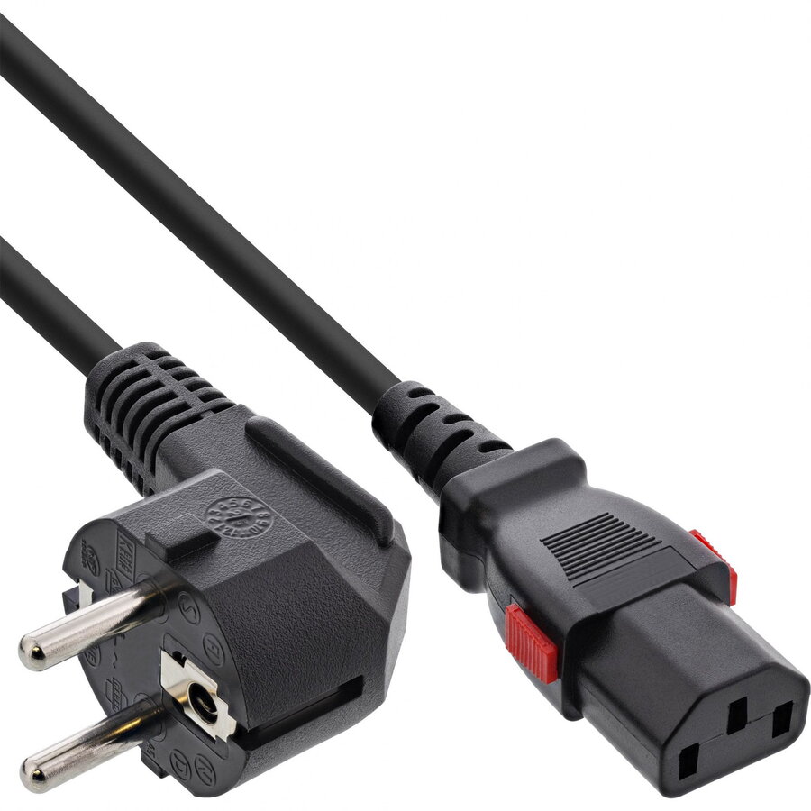 Cablu de Alimentare InLine Schuko - C13 1m Negru