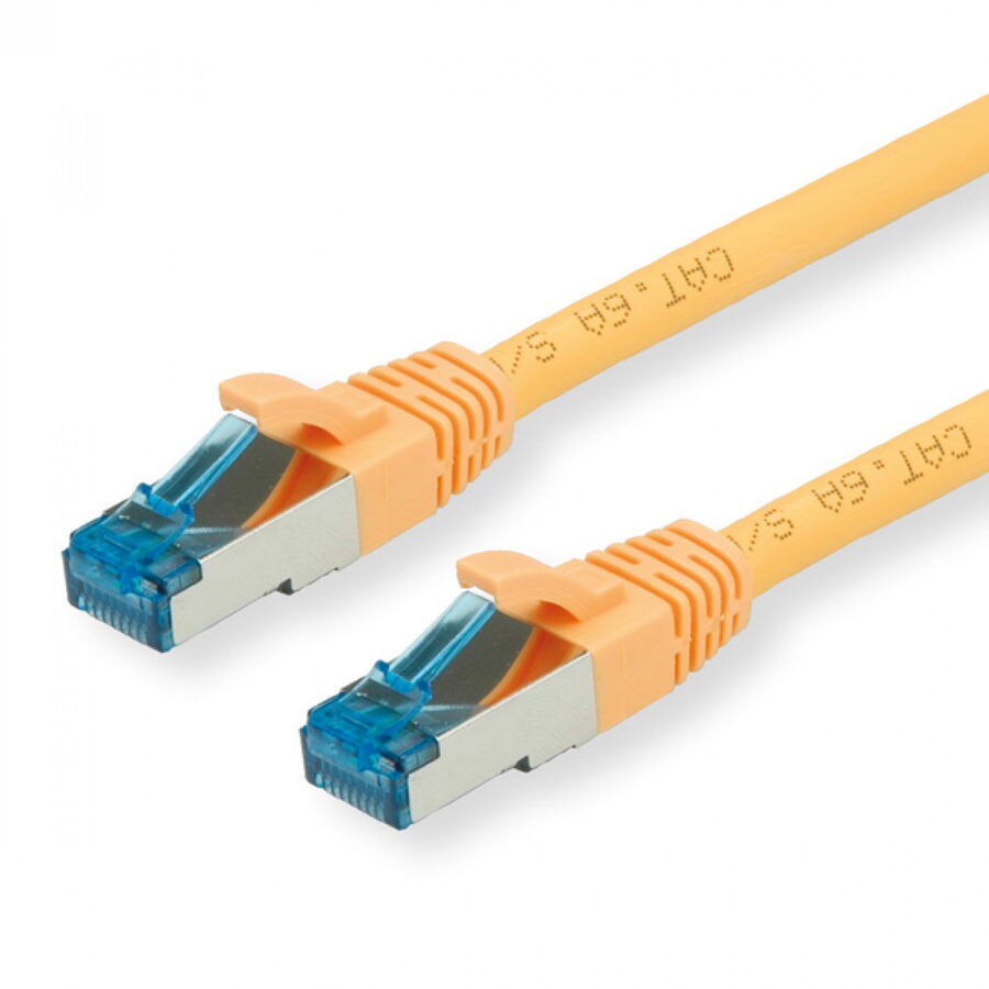 Cablu de Rețea Value S/FTP Cat.6A 10m Galben