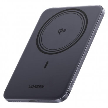 Baterie Externă Ugreen PB580 (75984B) 5000mAh 20W PD + FQI 1 x QI - 1 x USB-C Gri
