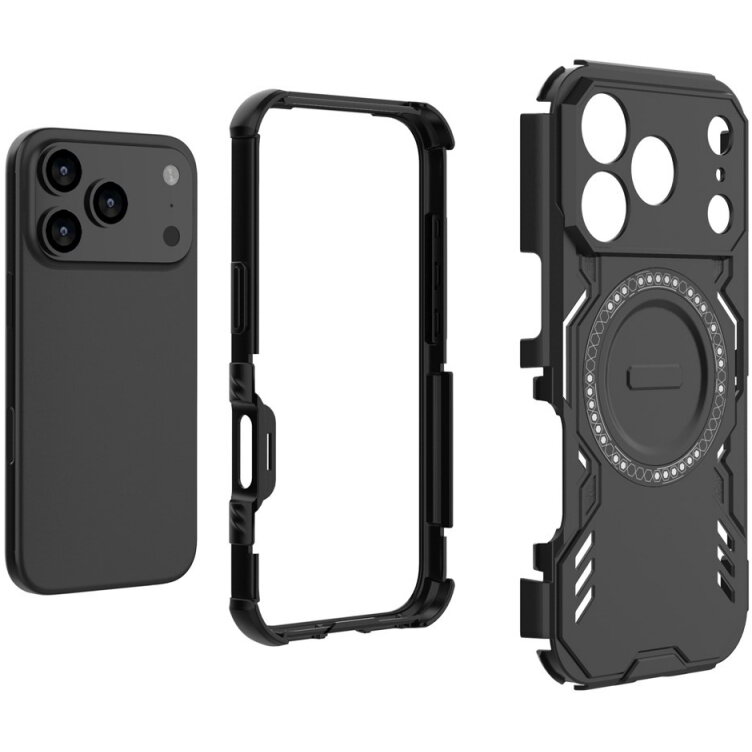 Husa Techsuit Apple iPhone 18 Pro / 17 Pro ArmorMag Negru — imaginea 2