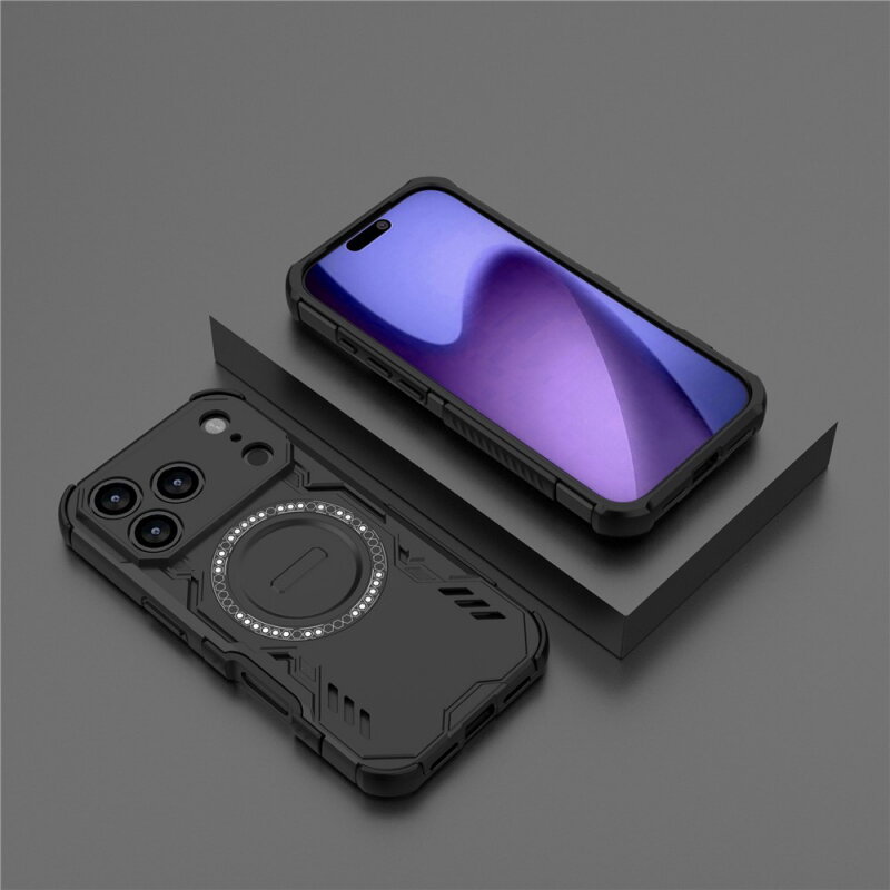 Husa Techsuit Apple iPhone 18 Pro / 17 Pro ArmorMag Negru — imaginea 3