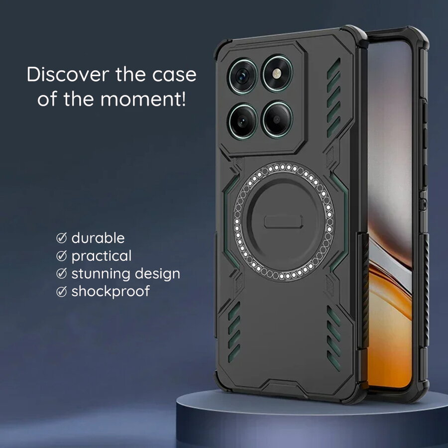 Husa Techsuit Apple iPhone 18 Pro / 17 Pro ArmorMag Negru — imaginea 4