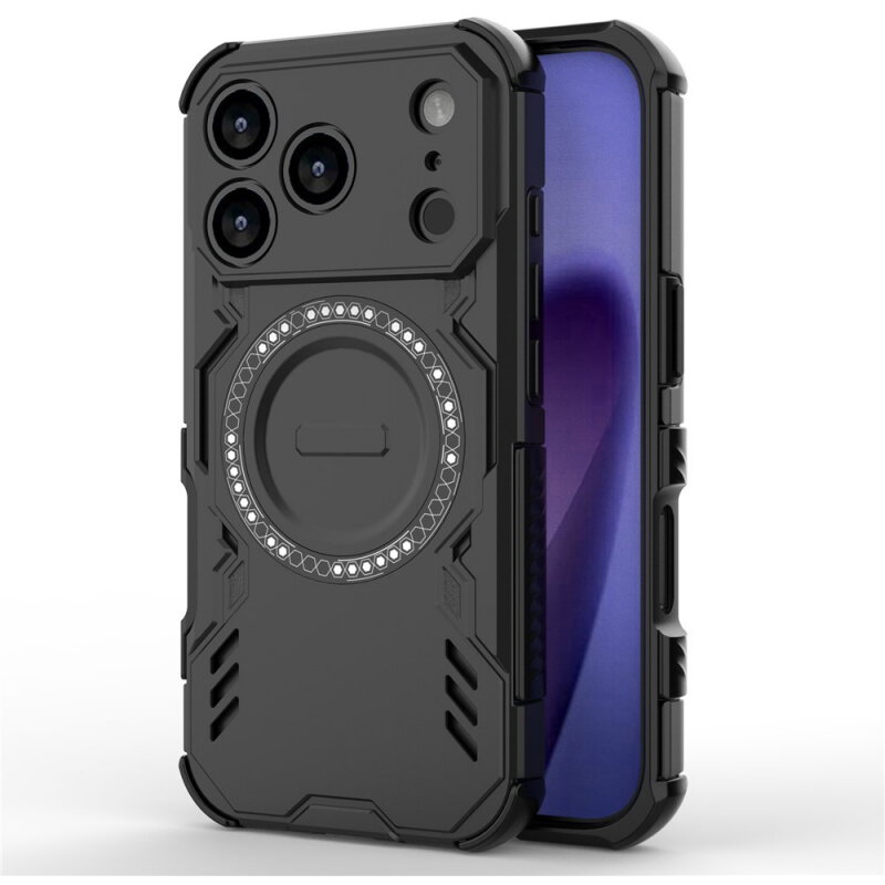 Husa Techsuit Apple iPhone 18 Pro / 17 Pro ArmorMag Negru