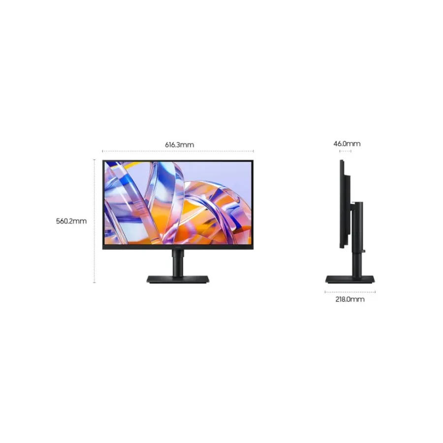 Monitor Samsung ViewFinity S27H804UAU IPS 27Inch UltraHD 4K HDMI DP USB 60Hz Negru — imaginea 5