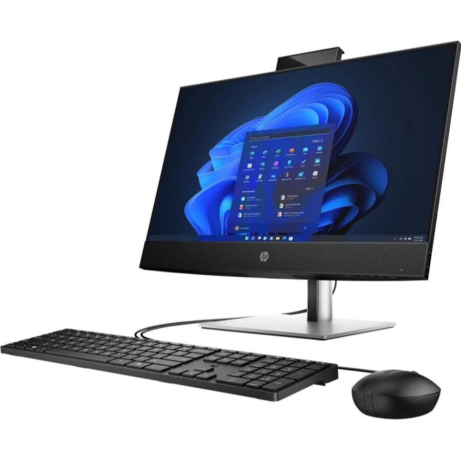 Sistem All-in-One Hewlett Packard ProOne 440G9 Intel Core I5-12500T 23.8"FHD IPS 16GB DDR4 512GB SSD Intel UHD Graphics 770 Windows 11Pro Black Silver