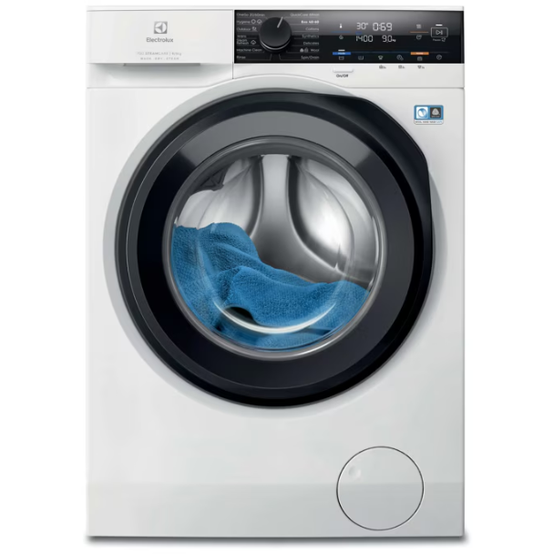 Mașina de Spălat Rufe cu Uscător Electrolux SteamCare 700 EW7W4492E 9KG Spălare / 6KG Uscare 1400RPM Clasa D Motor Inverter Sensicare TimeManager Alb