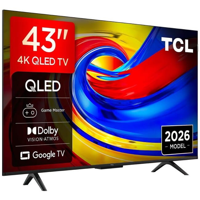 Televizor TCL 43P7L 43inch 108cm QLED 4K 60Hz 2026 Negru — imaginea 2