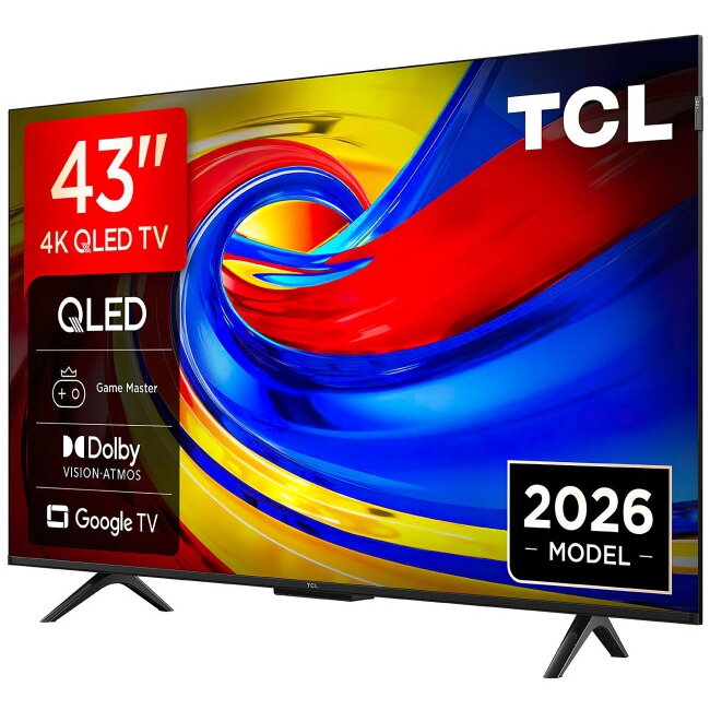 Televizor TCL 43P7L 43inch 108cm QLED 4K 60Hz 2026 Negru — imaginea 3