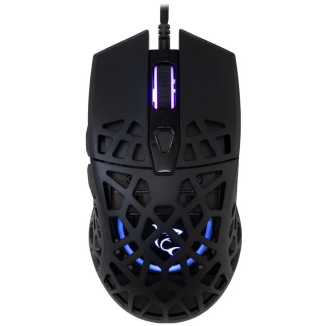 Mouse White Shark Caradoc Gaming Black RGB