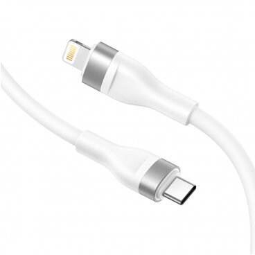 Cablu Date și Încărcare Lito USB-C - Lightning LD02CL 30W 1.2m Alb