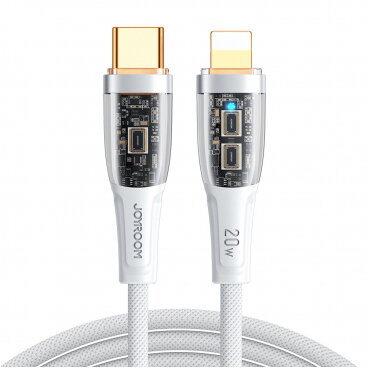 Cablu Date și Încărcare Joyroom USB-C - Lightning S-CL020A3 20W 1.2m Alb