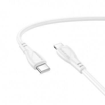 Cablu Date și Încărcare Borofone USB-C - USB-C BX121 Energy 60W 1m Alb