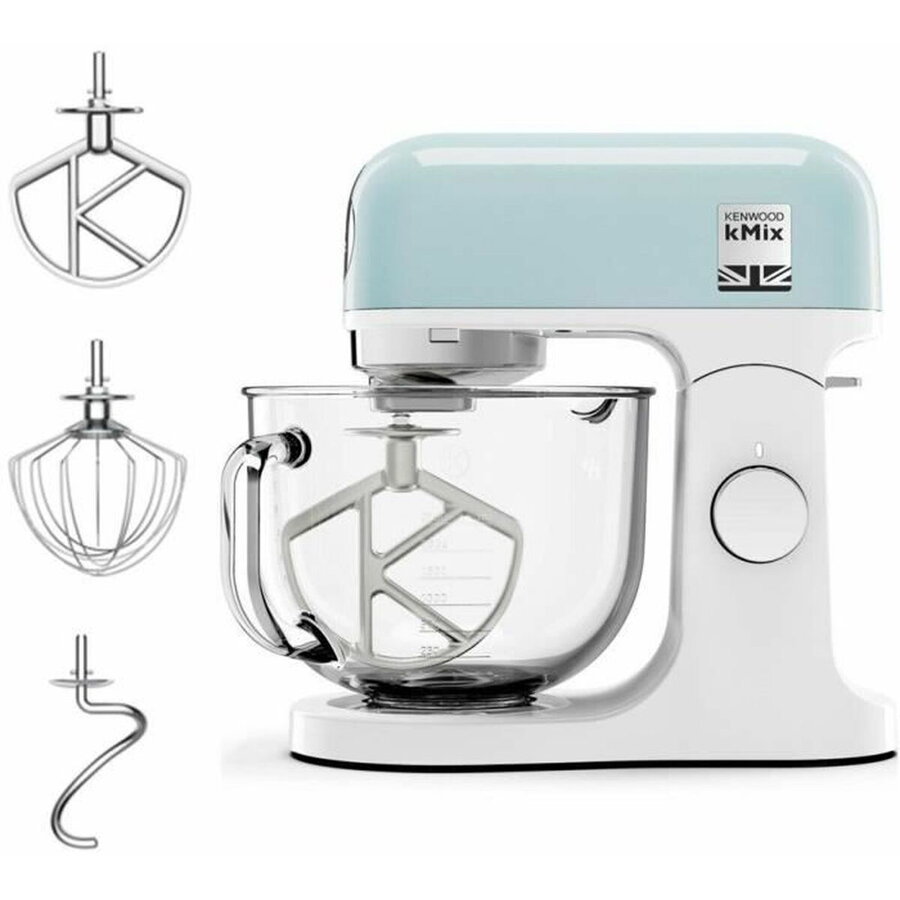 Robot de Bucătărie Kenwood kMix KMX754.PB Vas Sticlă 5L 1000W Albastru Pastel
