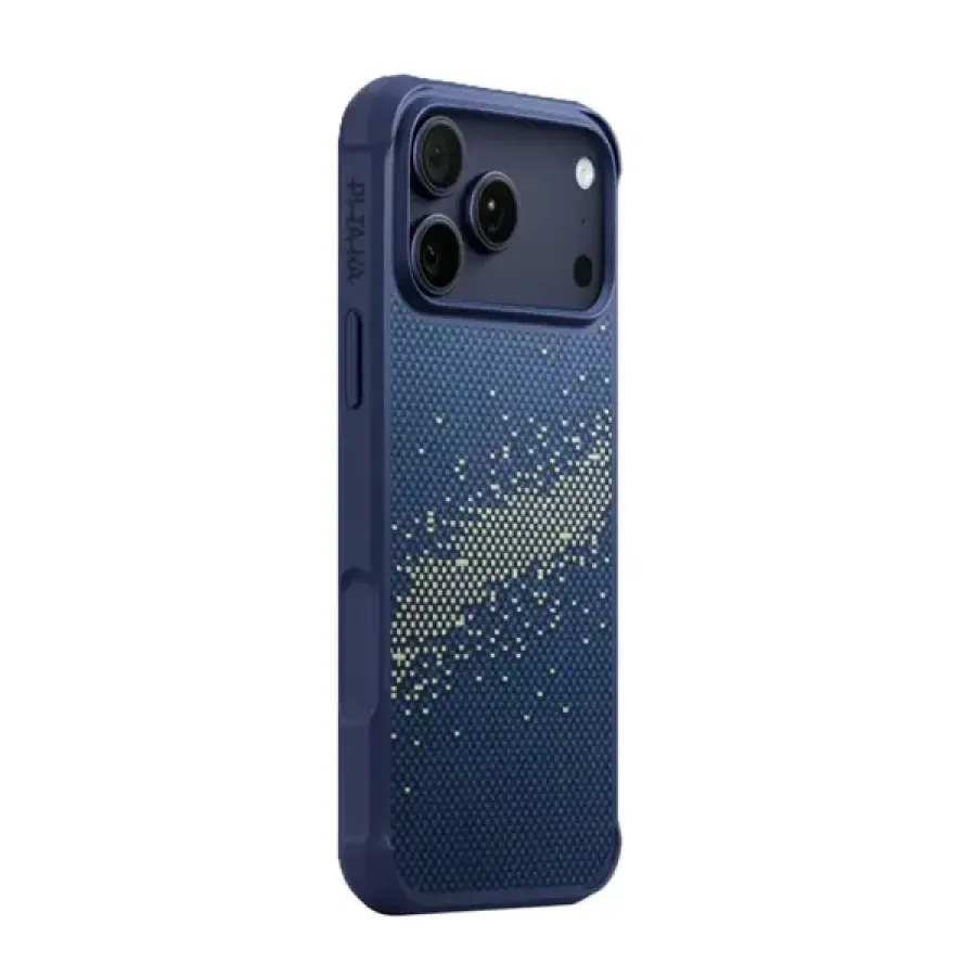 Husa Pitaka Aramida ProGuard Magsafe Apple iPhone 17 Pro Milky Way Galaxy Albastru