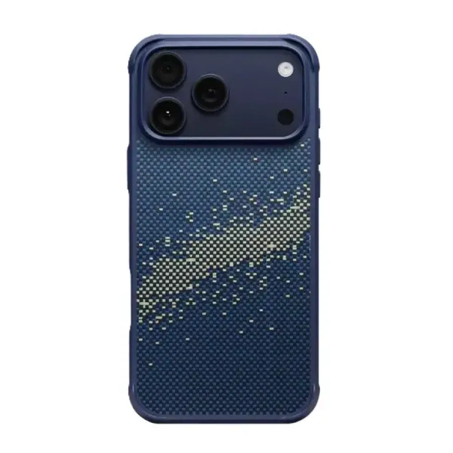Husa Pitaka Aramida ProGuard Magsafe Apple iPhone 17 Pro Max Milky Way Galaxy Albastru