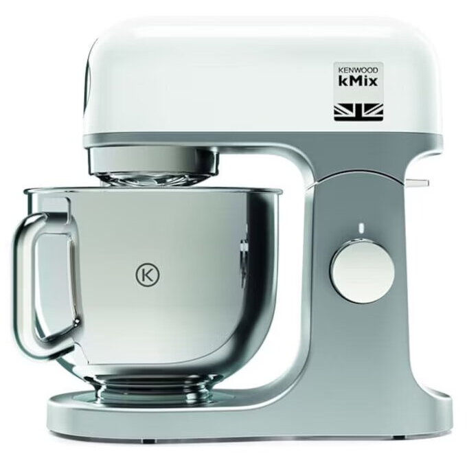 Robot de Bucătărie Kenwood KMX750WH kMix 1000W 6Trepte 5L VasInox Patiserie AlbArgintiu