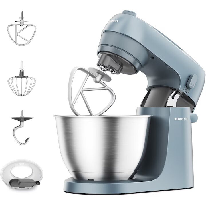 Robot de Bucătărie KZM35.000GY Kenwood Go 800W 6Trepte 4L VasInox Patiserie Albastru