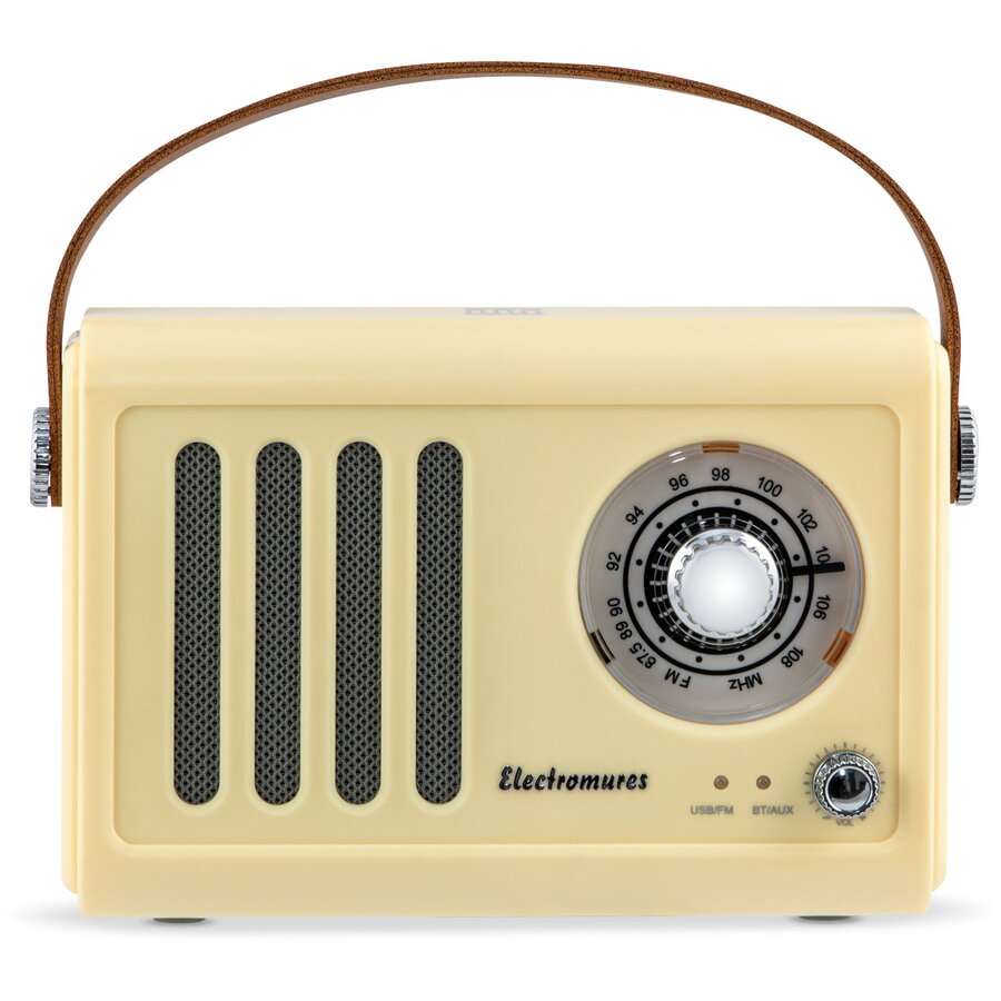 Radio Retro ElectroMures EM 1006 cu Difuzor Bluetooth Galben