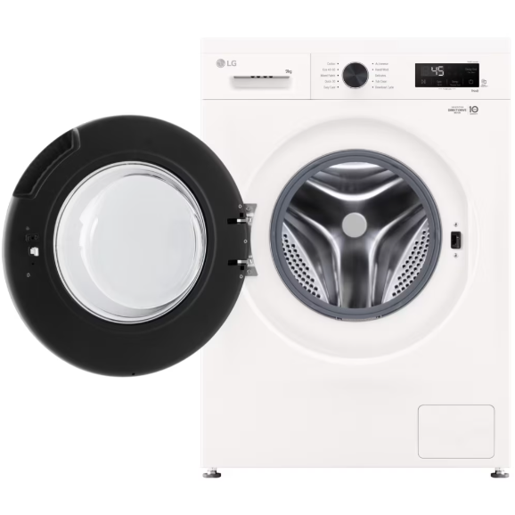 Mașina de Spălat Rufe Frontală LG F4X1009NWB Capacitate 9KG 1400RPM Direct Drive Tehnologia 6Motion Wi-Fi Clasa A Alb — imaginea 2