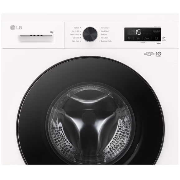 Mașina de Spălat Rufe Frontală LG F4X1009NWB Capacitate 9KG 1400RPM Direct Drive Tehnologia 6Motion Wi-Fi Clasa A Alb — imaginea 5