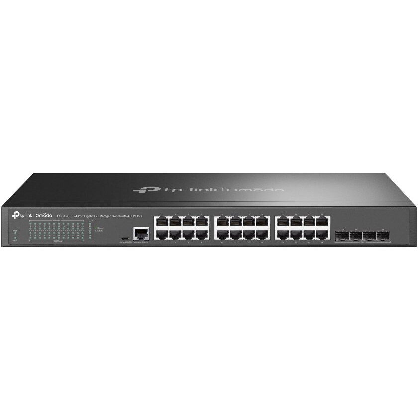 Switch TP-Link Omada 24-Port Gigabit L2+ Managed 4 SFP Slots