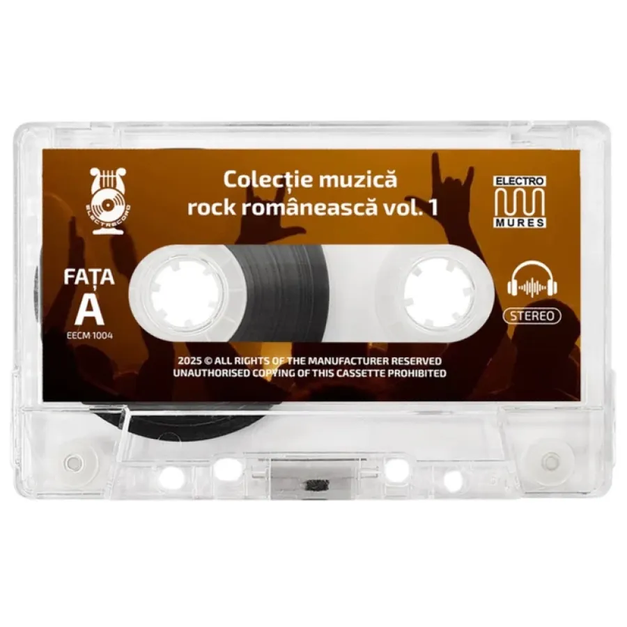 Caseta Audio EECM 1004 Colecție Muzica Rock Romaneasca Vol 1 Produsă de Electromures și Electrecord
