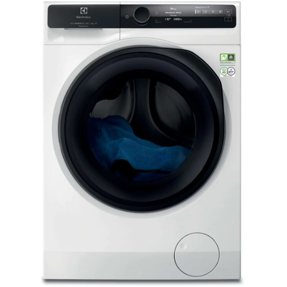 Mașina de Spălat Rufe Frontală Electrolux PerfectCare 900 EW9F7607WCE 11KG 1600RPM Motor Inverter ColourCare SteamCare SensiCare TimeManager Abur Wi-Fi Clasa A Alb