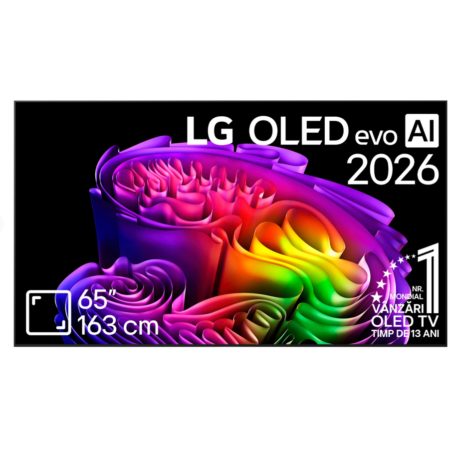 Televizor Smart LG OLED Evo AI G6 65G62LW 63Inch/163CM 4K Ultra HD Clasa E Model 2026 Gri/Negru