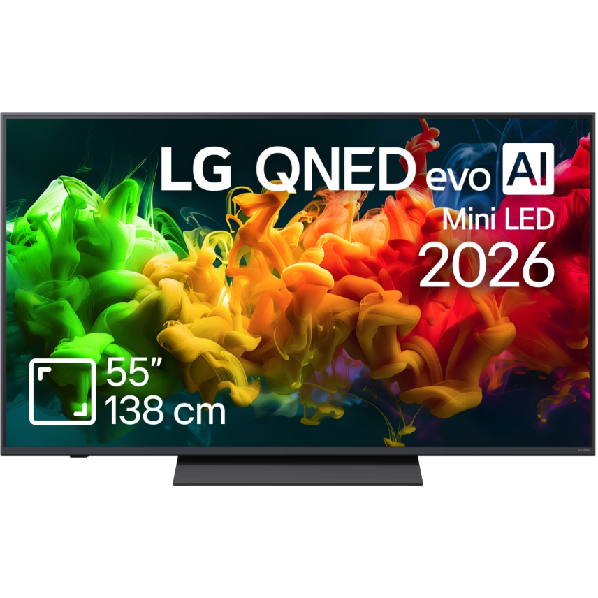 Televizor Smart LG QNED evo AI Mini LED 55Inch / 138CM 4K Ultra HD Clasa F Model 2026