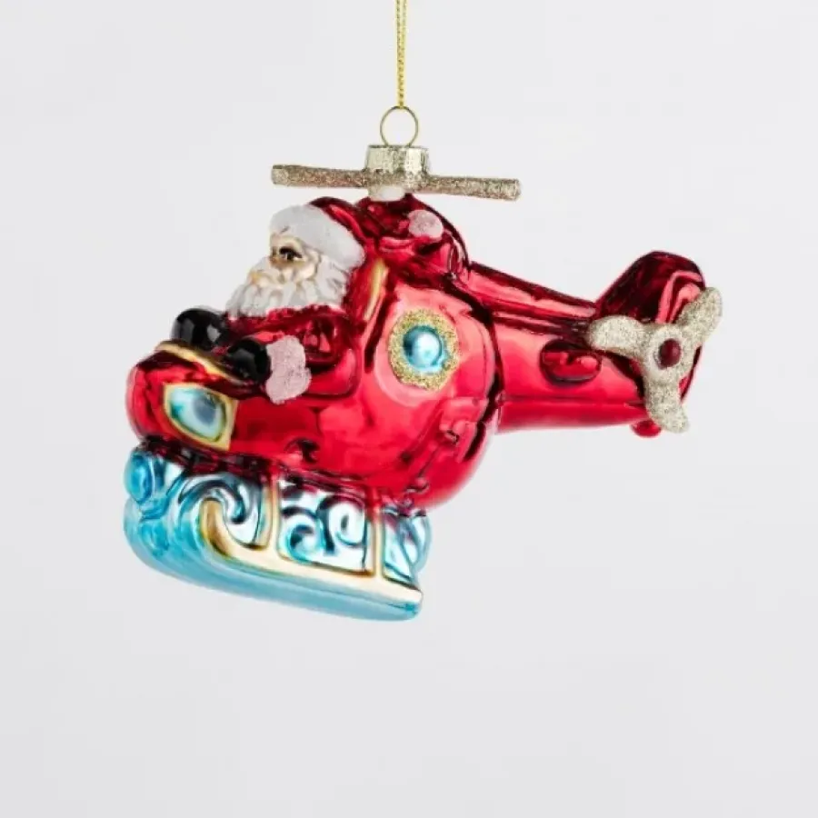 Glob de Crăciun home&you 75009-cze-bn-bom Santaheli de Stilca 13.5cm Roșu