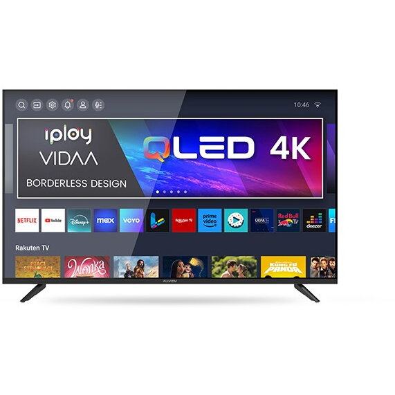 Televizor Smart Allview QLED 43iPlay6200-U 43Inch / 109CM 4K Ultra HD Vidaa OS Clasa F Negru